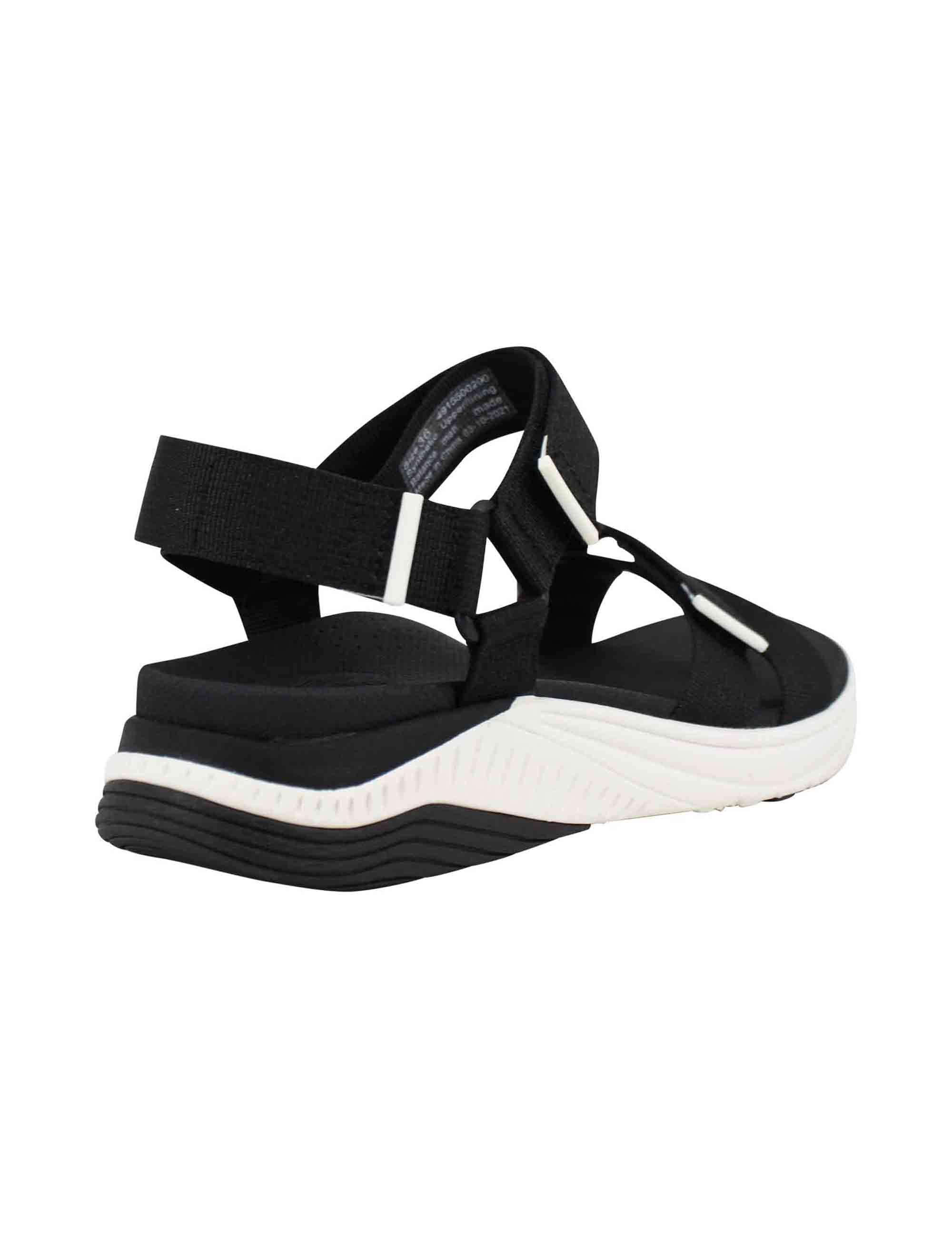 Sandali donna Racquel in tessuto nero con zeppa in gomma RACQUEL 491-5500200 Dansko 