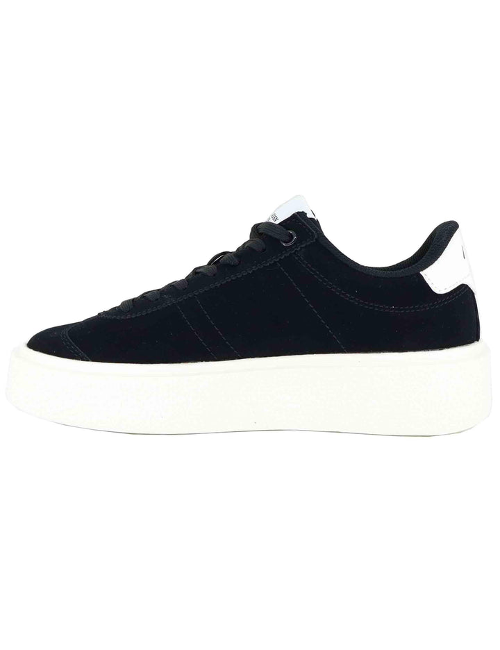 Sneakers donna in eco pelle nera con logo e suola alta in gomma JODY002 BLK U.S. Polo Assn. 