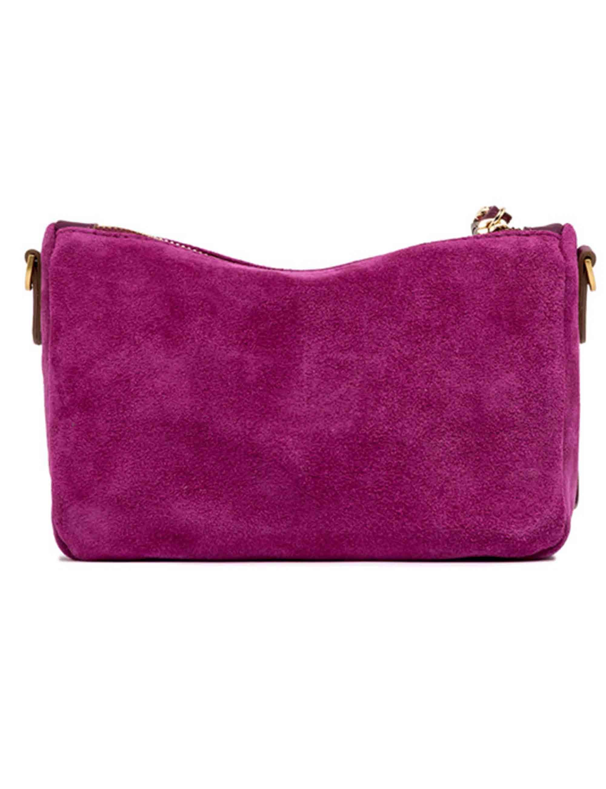 Borse donna Nora Pouch in pelle scamosciata fuxia con polsiera e tracolla BS10224 CM-PL 14364 Gianni Chiarini 