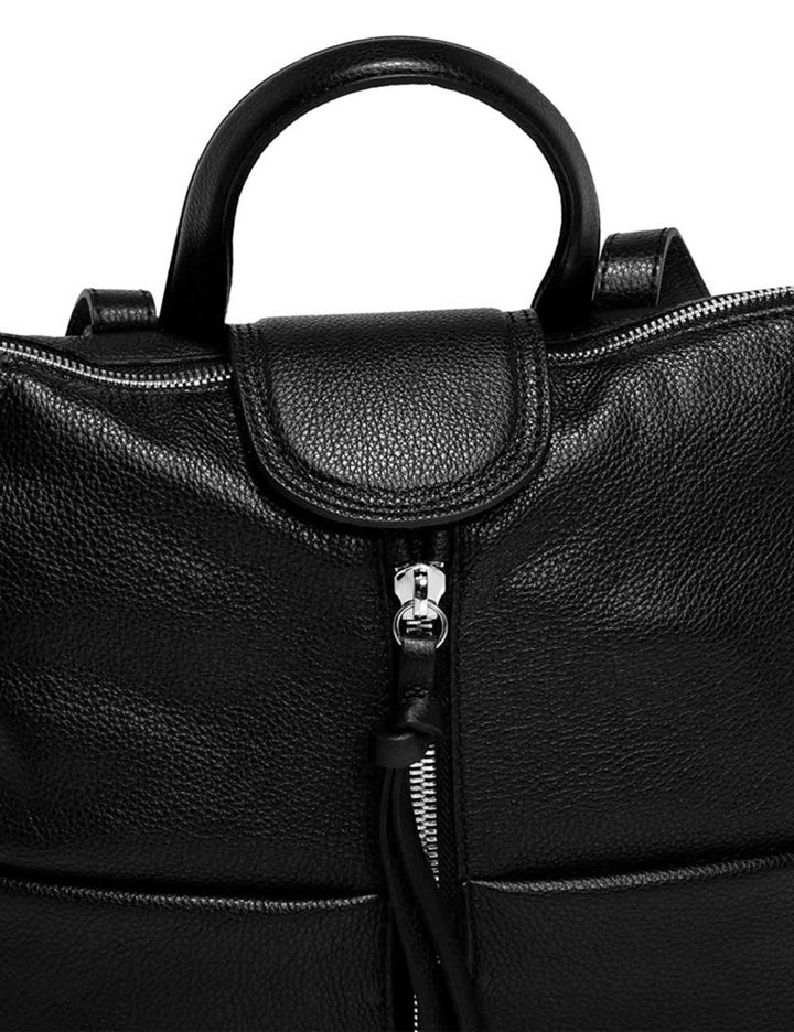 Zaini donna Giada in pelle martellata nera ZN7040 001 COMMGRN Gianni Chiarini 