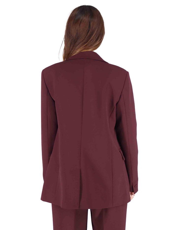 Giacche doppiopetto donna Cady in tessuto bordeaux JD647050658 50022 Maliparmi 
