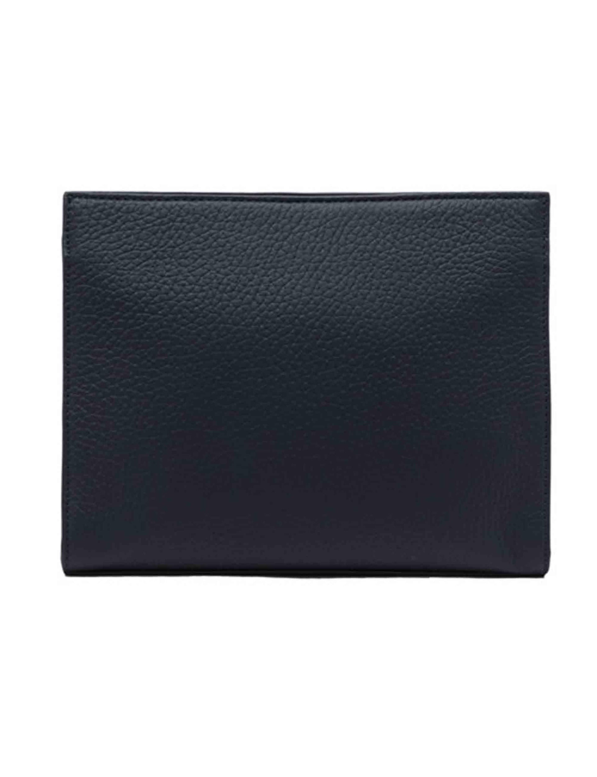 Pochette uomo in pelle blu con zip B18195 DS QNT Gianni Chiarini 
