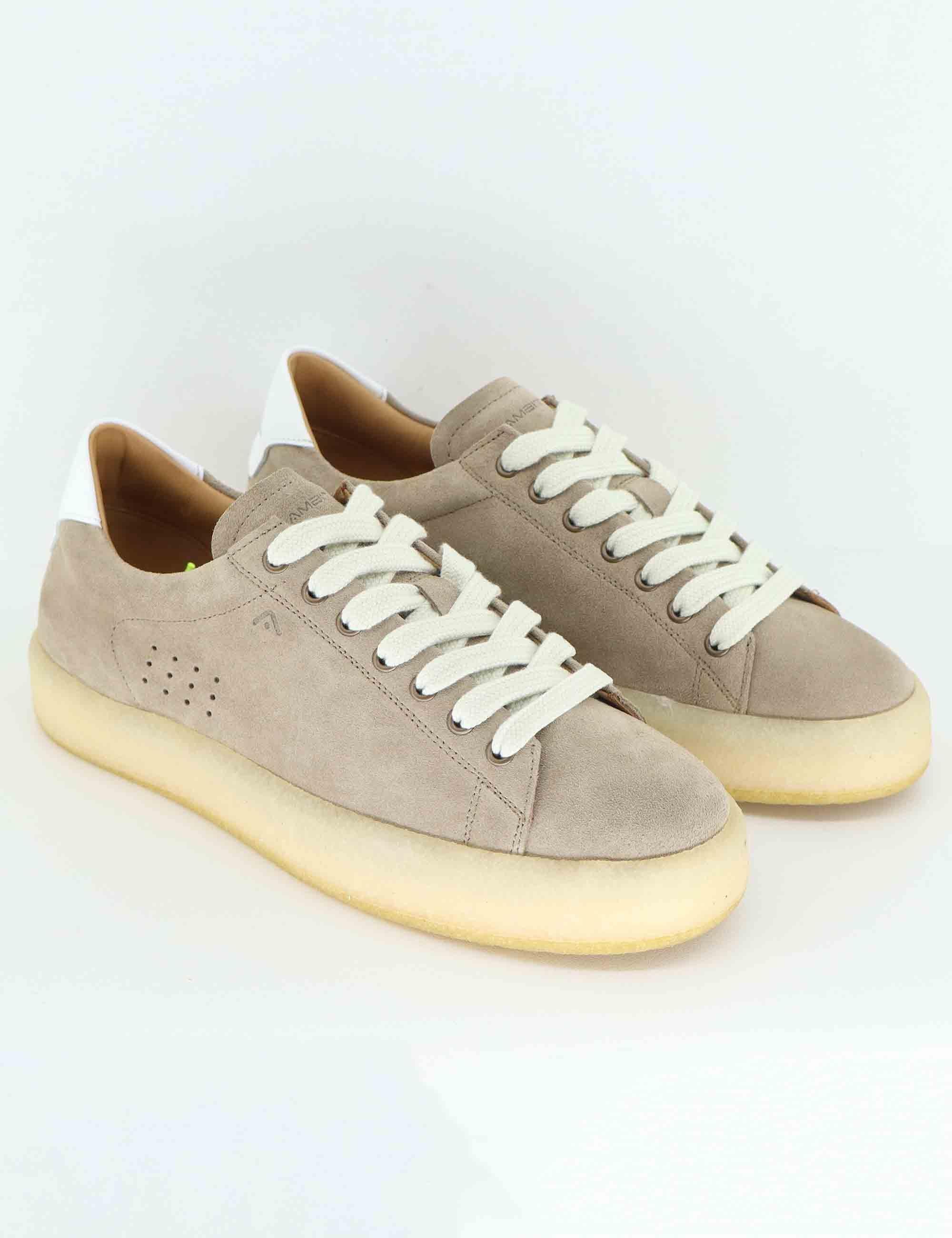 Sneakers uomo Vander in camoscio taupe 13410 11218AM Ambitious 