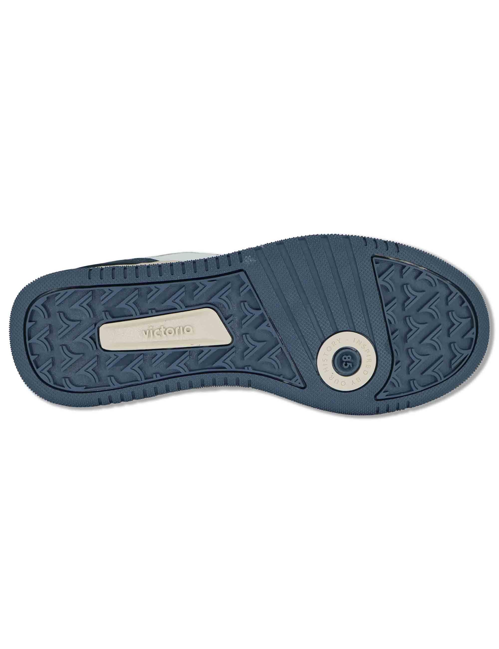 Sneakers uomo Urban in pelle blu con riporti in camoscio 8800128 30_Marino Victoria 