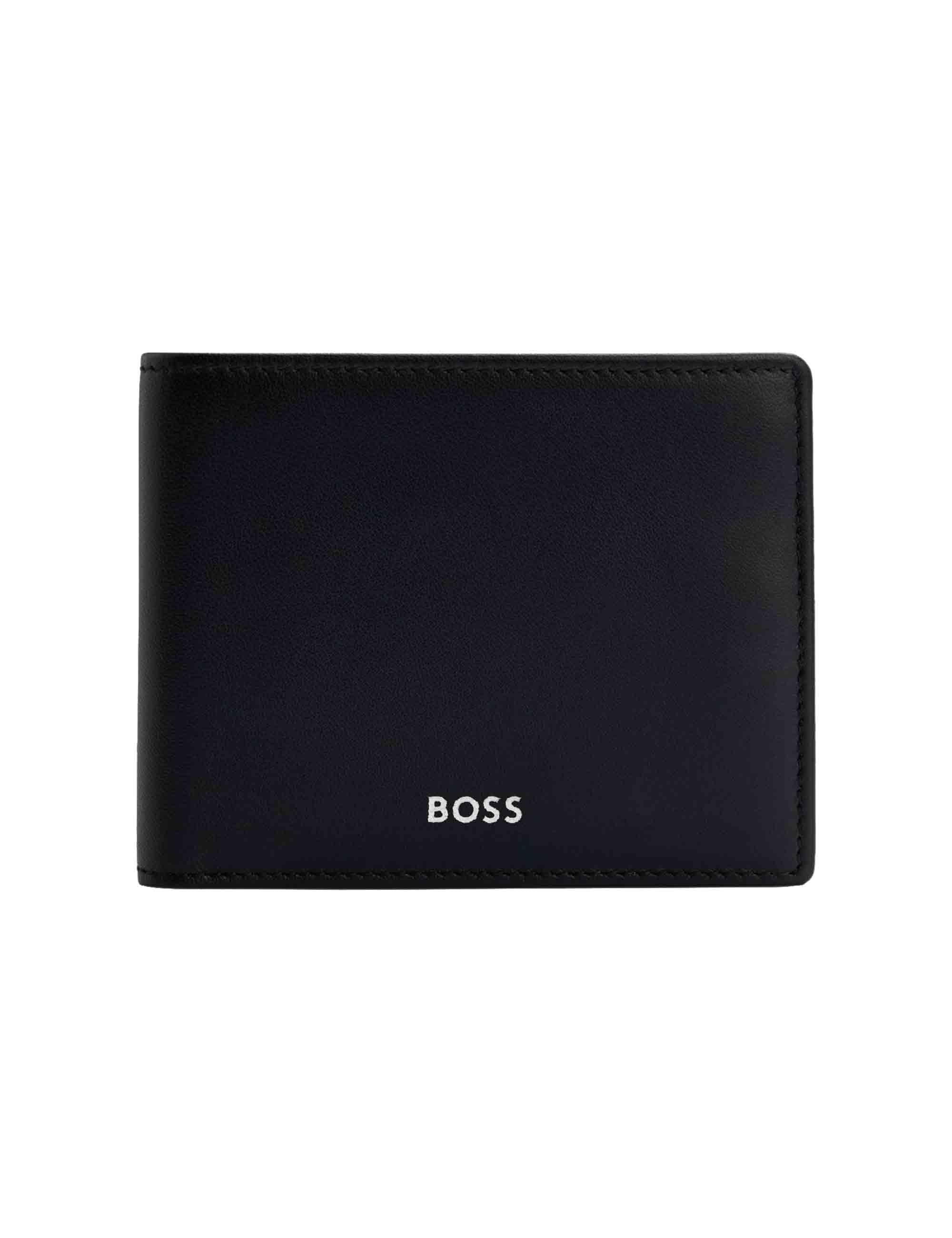 Portafogli uomo in pelle liscia nera  11 carte HBPU00021M 001 Hugo Boss 