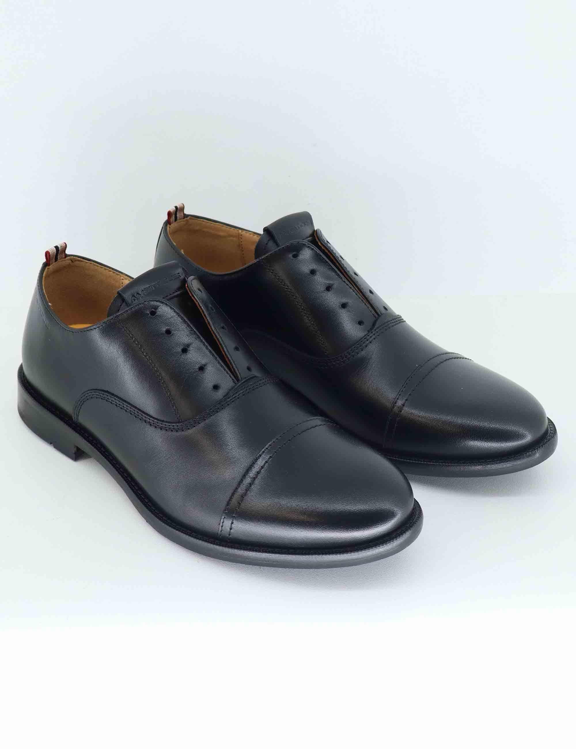 Stringate uomo Devon in pelle nera 13935 6583AM Ambitious 