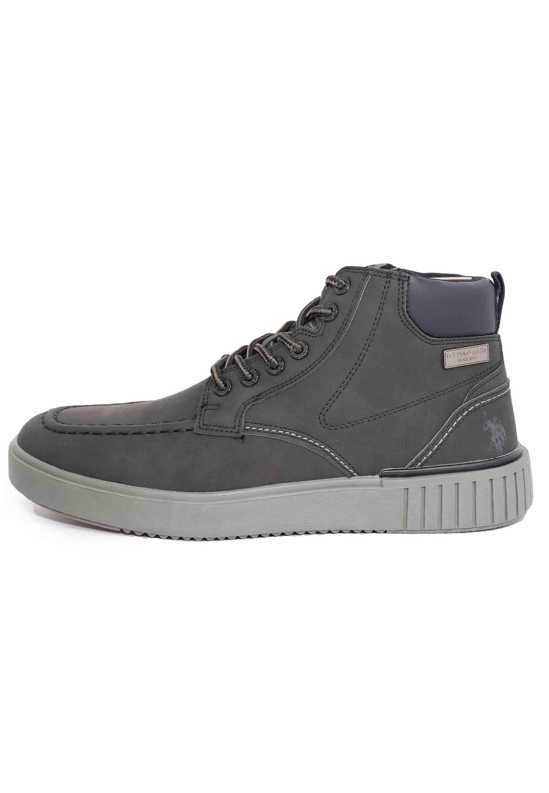 Stivaletti stringati uomo in eco pelle nero PYRO002 BLK U.S. Polo Assn. 