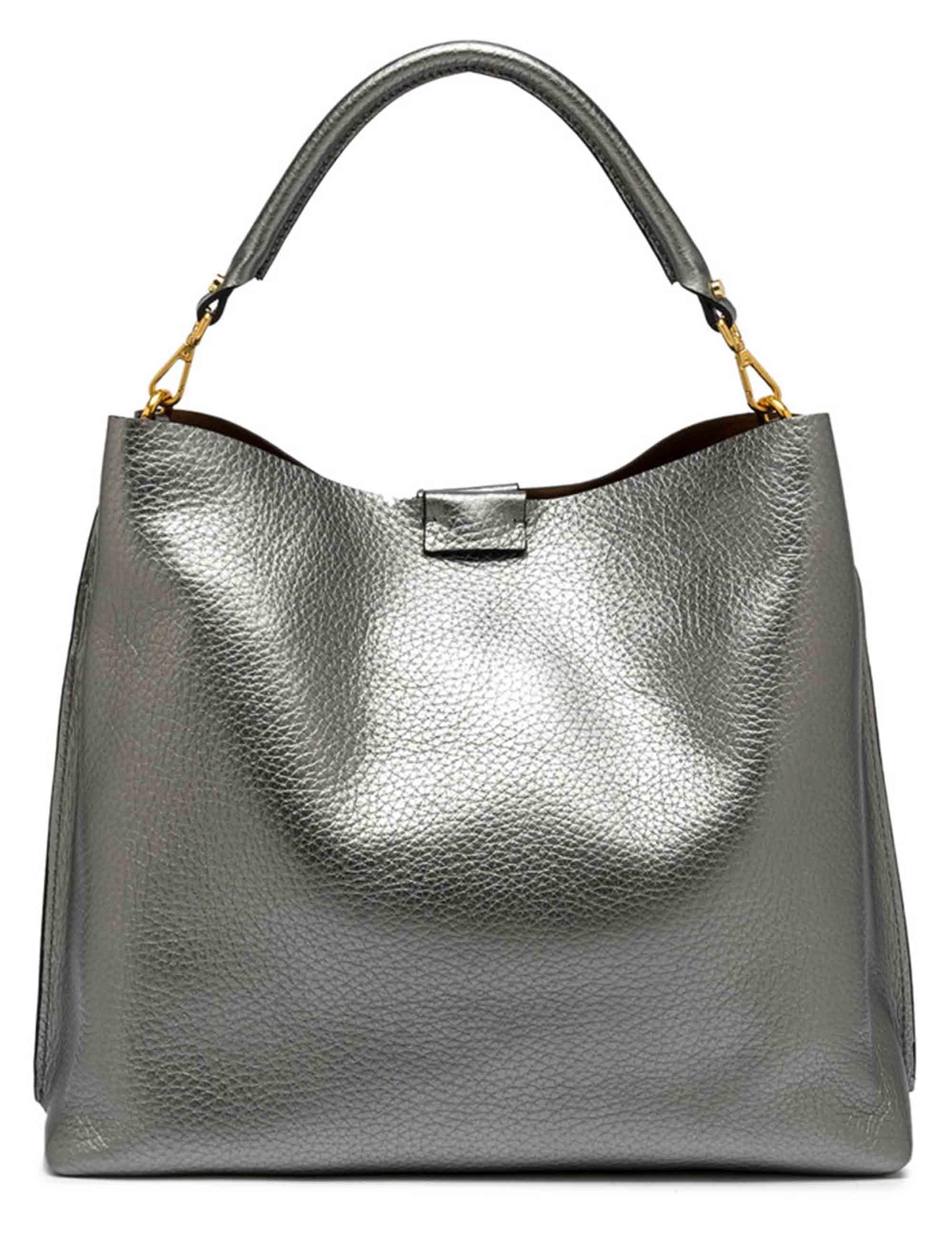 Borse donna Aretha in pelle argento BS11833 14205 RNGDBL Gianni Chiarini 