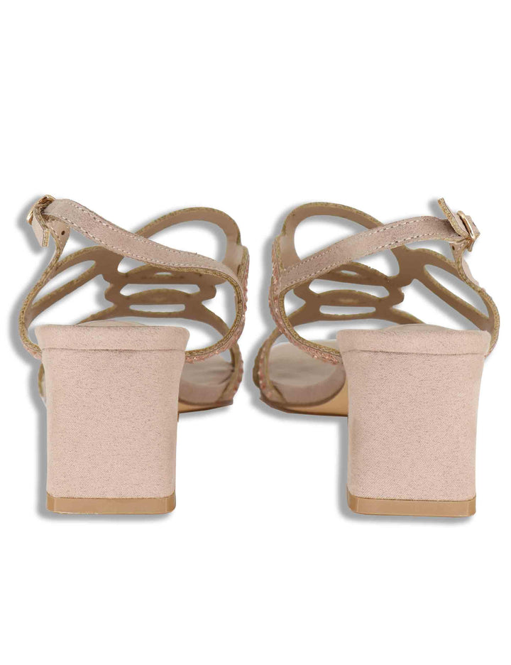 Sandali donna slingback in camoscio nude con borche e tacco medio W4700316 397M Exe 