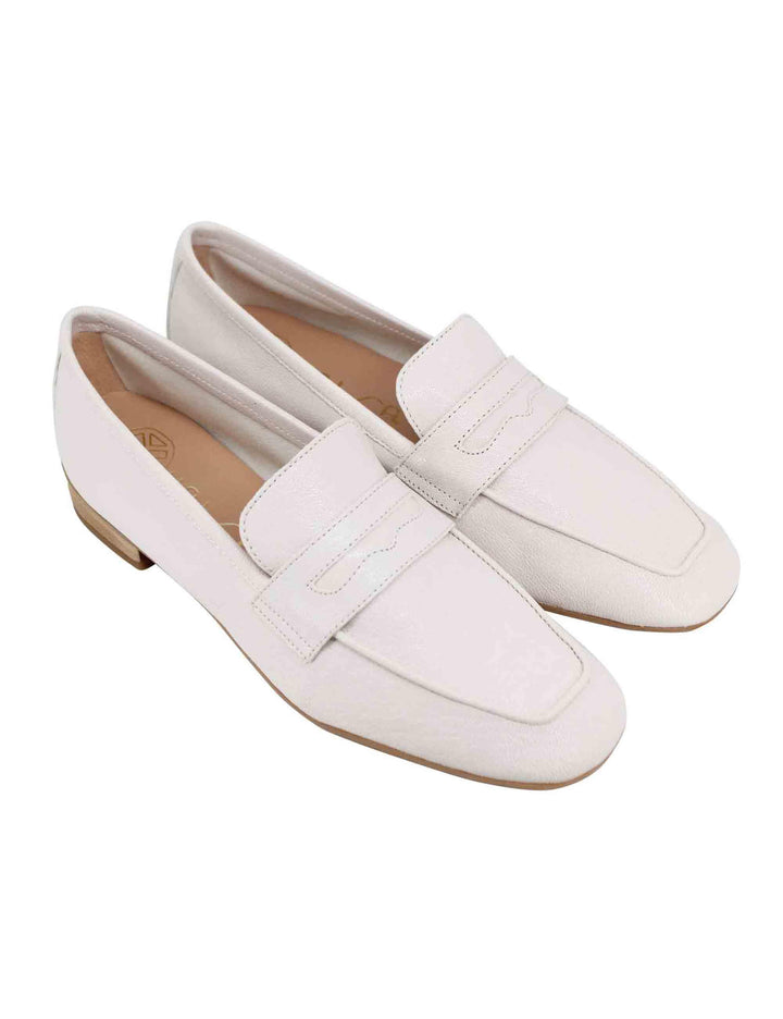 Mocassini donna in pelle sfoderata avorio BAZA RK IVORY Unisa 