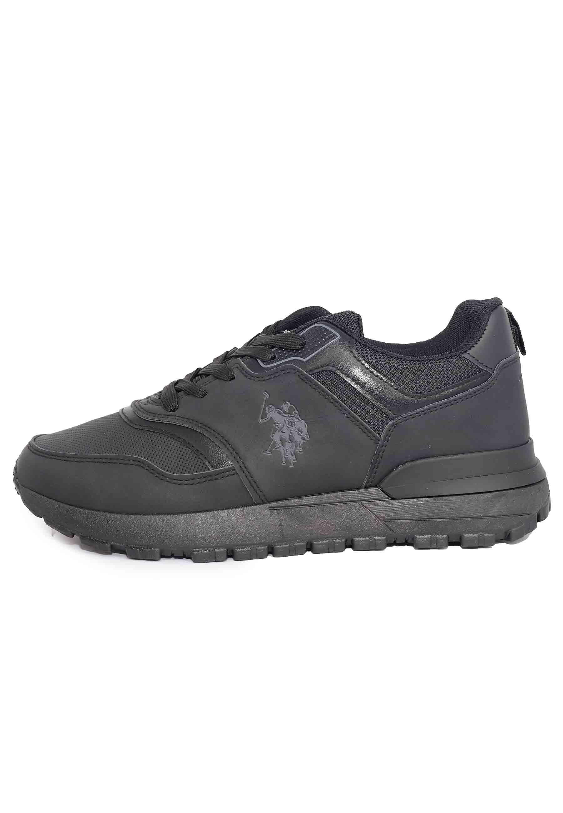 Sneakers uomo in eco pelle nero STORMY001 BLK U.S. Polo Assn. 