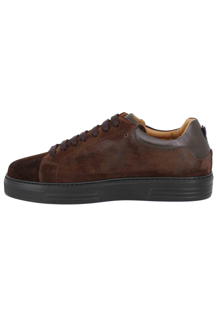 Sneakers uomo in pelle e camoscio testa di moro SON 400 013 Rogal's 