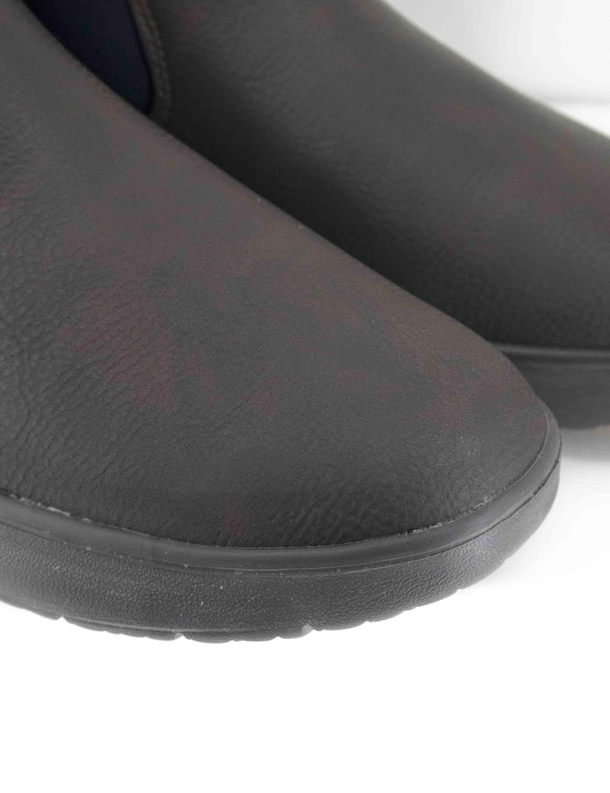 Stivaletti beatles uomo Kobi Chelsea in pelle marrone con suola in gomma JM52120A 030 Jeep 