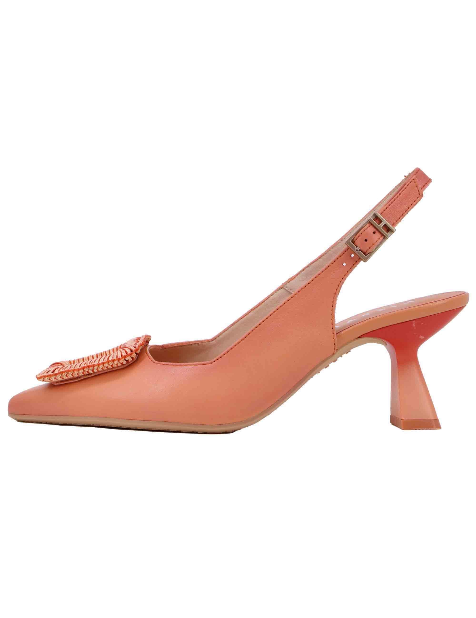 Slingback donna in pelle corallo con accessorio HV253910 C002 Hispanitas 
