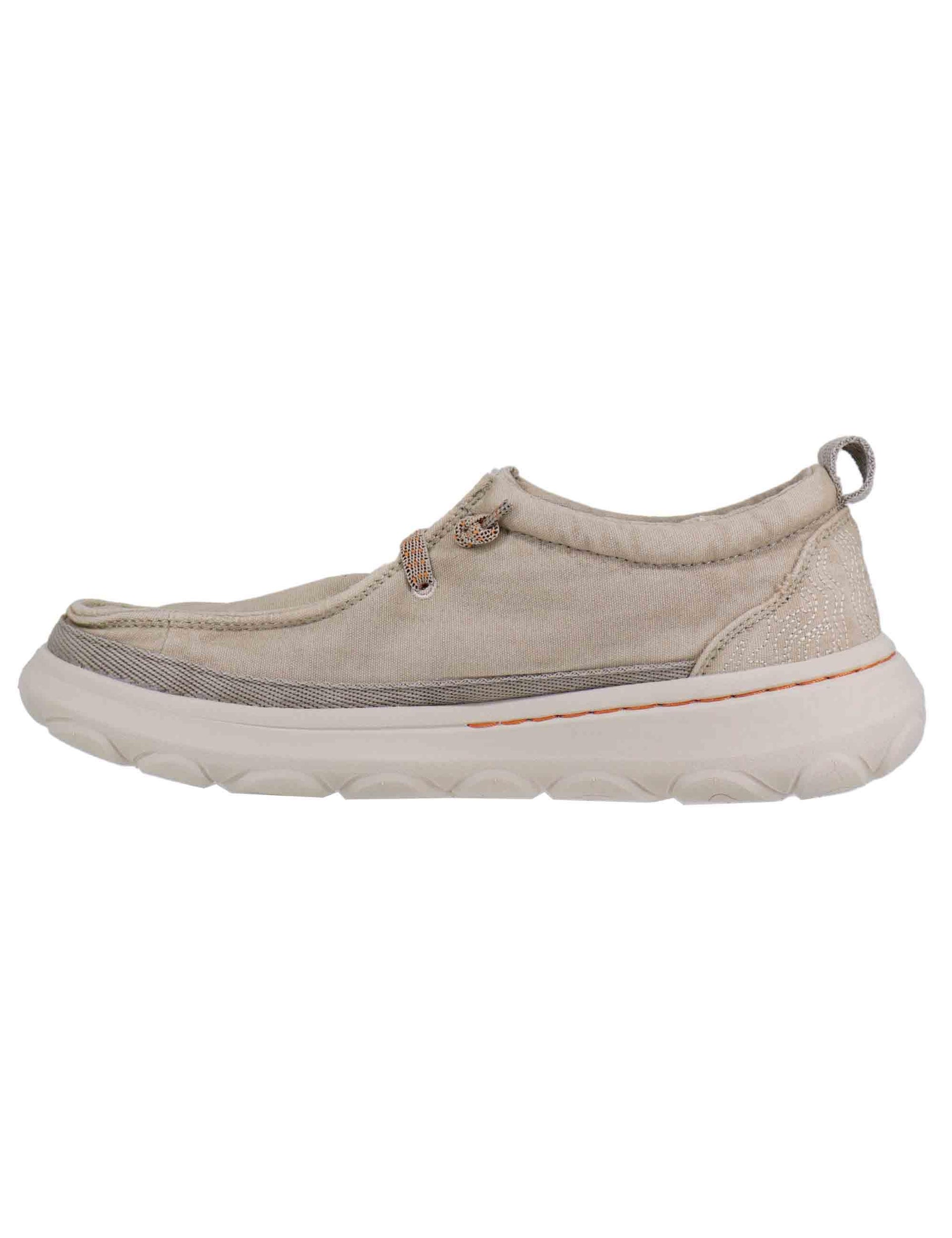 Stringate uomo Kauai wallabee in tessuto beige JM51041A 025 Jeep 