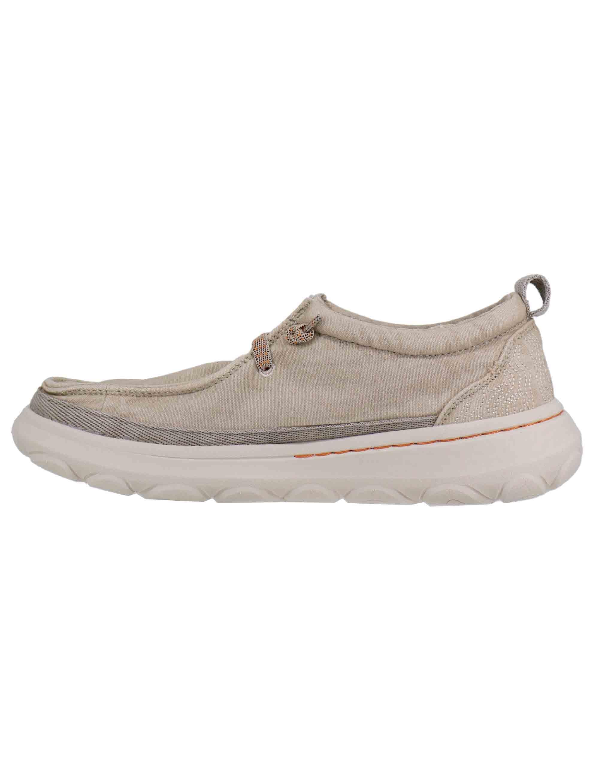 Stringate uomo Kauai wallabee in tessuto beige JM51041A 025 Jeep 