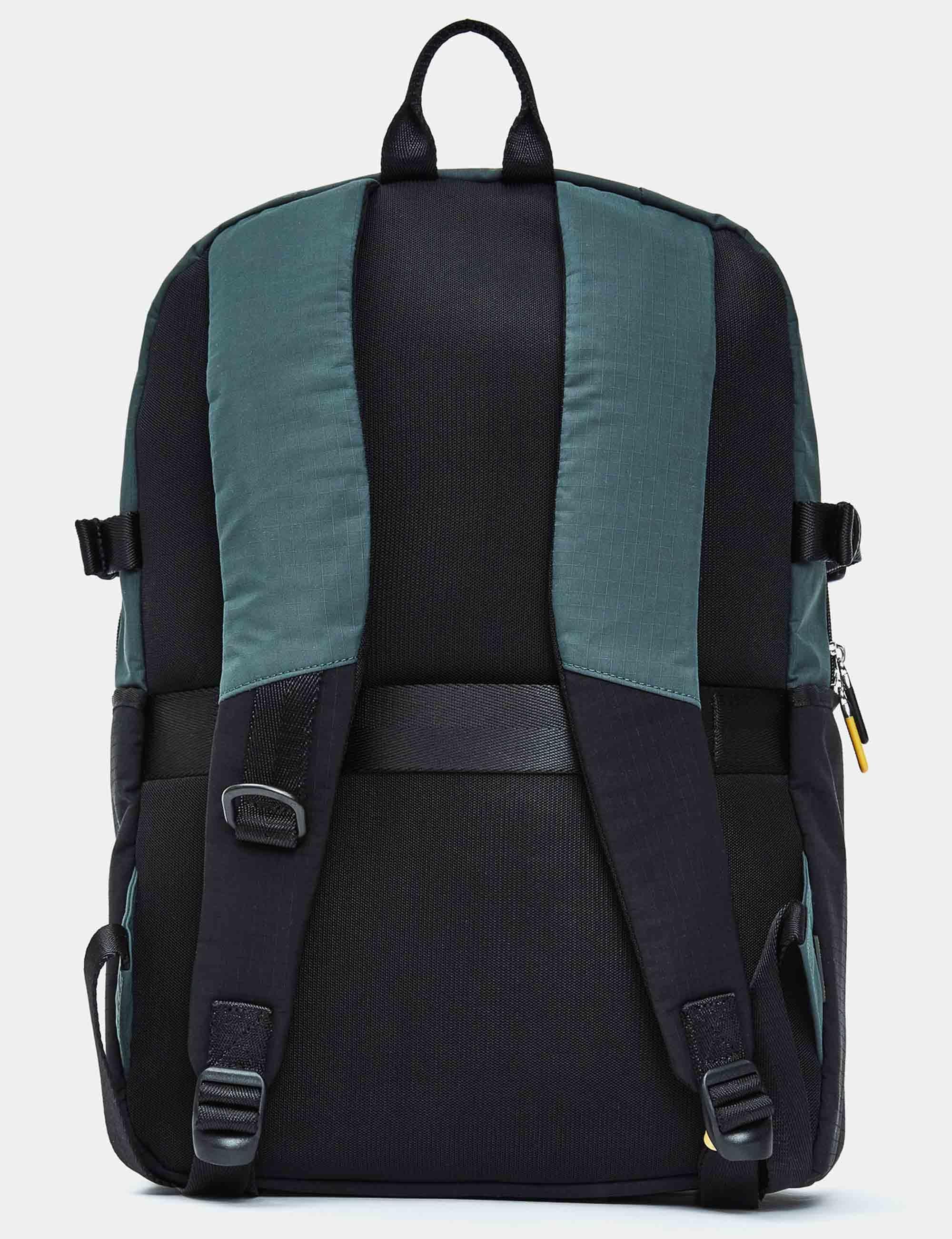 Zaini Y-Lite in tessuto nero e verde 46x32x20 cm con tasche P10OWT04 A78 Mandarina Duck 
