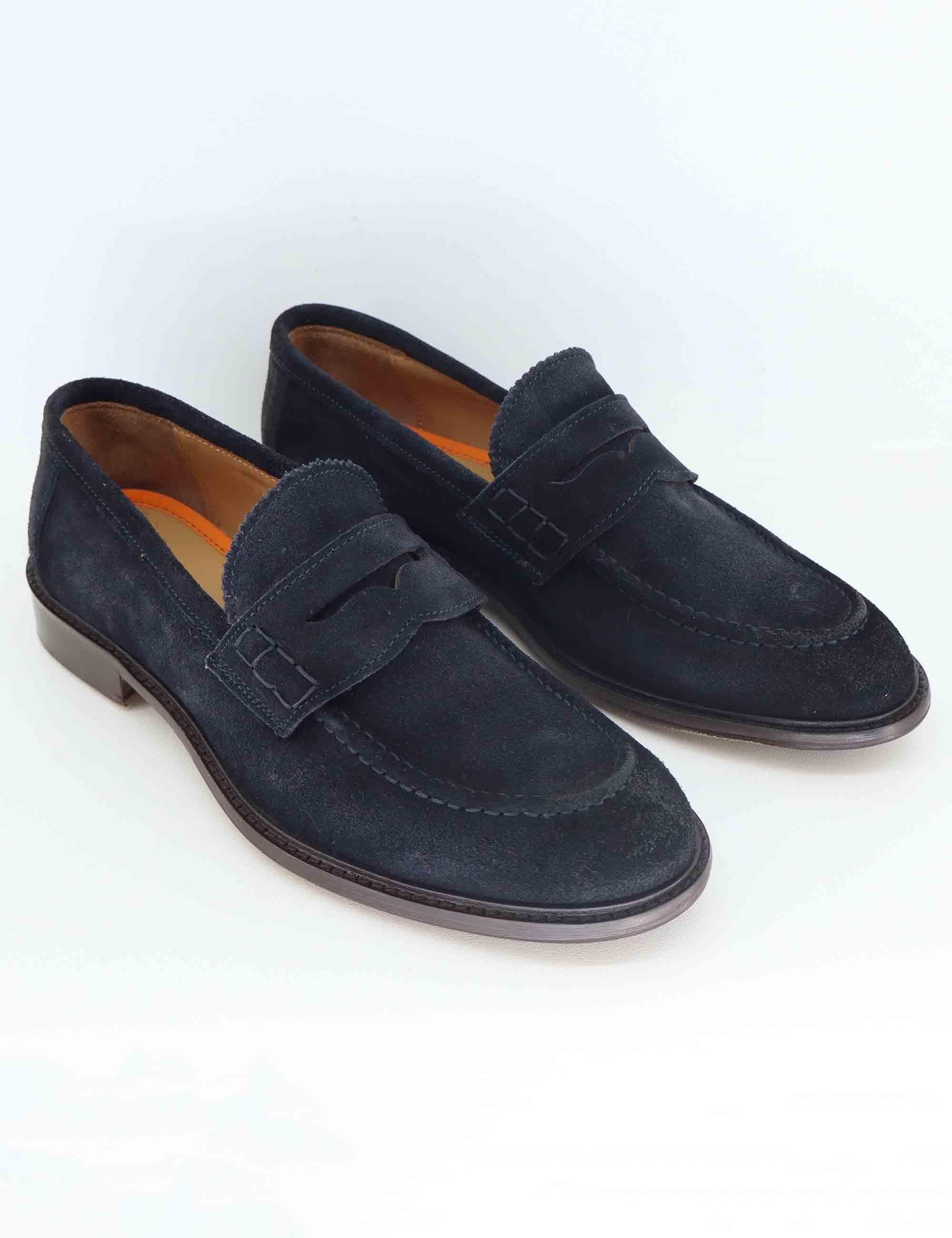 Mocassini uomo in camoscio blu SP1051 002 Spatarella 