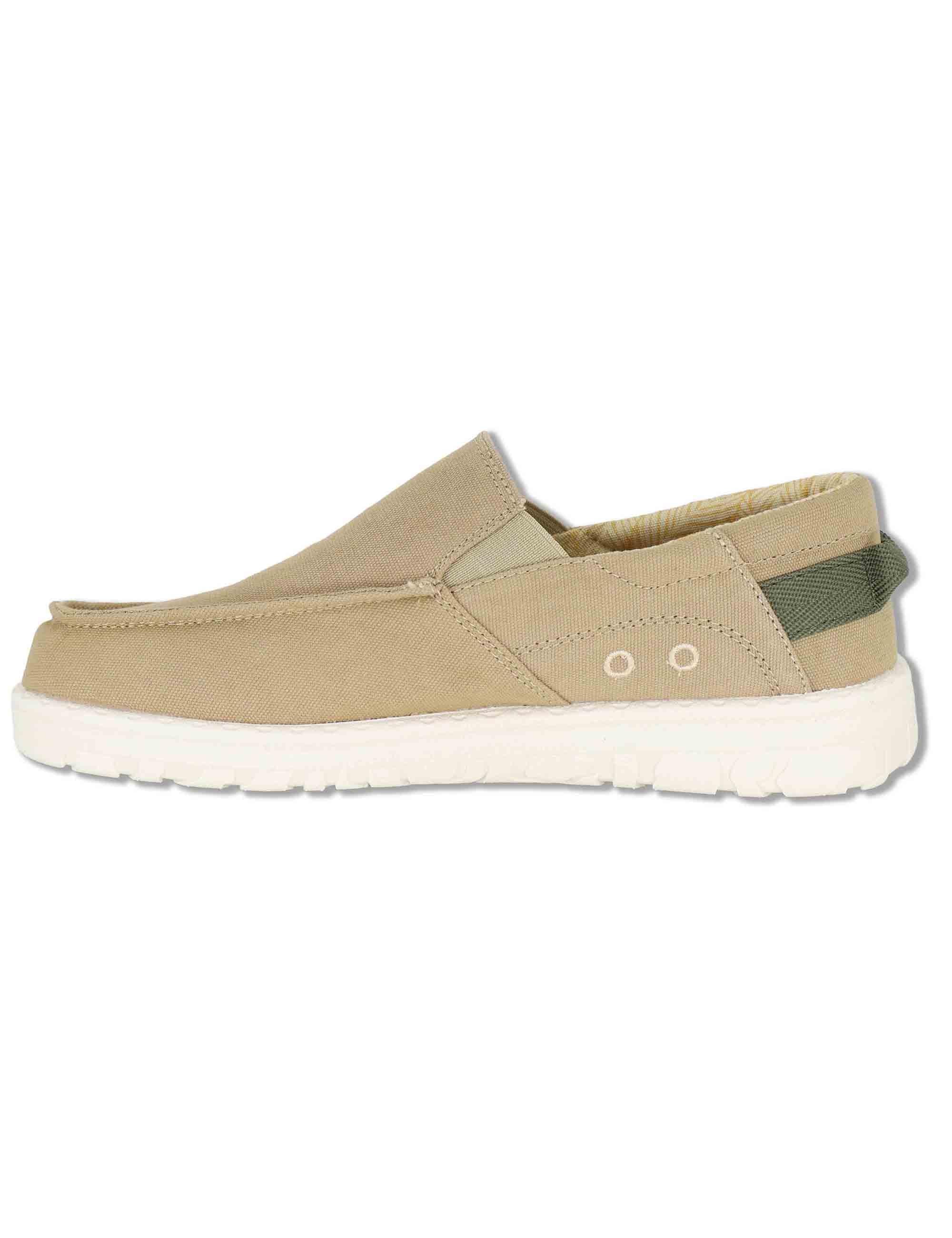 Mocassini uomo Samoa Slip On Cvs in canvas washed riciclato beige JM61112A 036 Jeep 