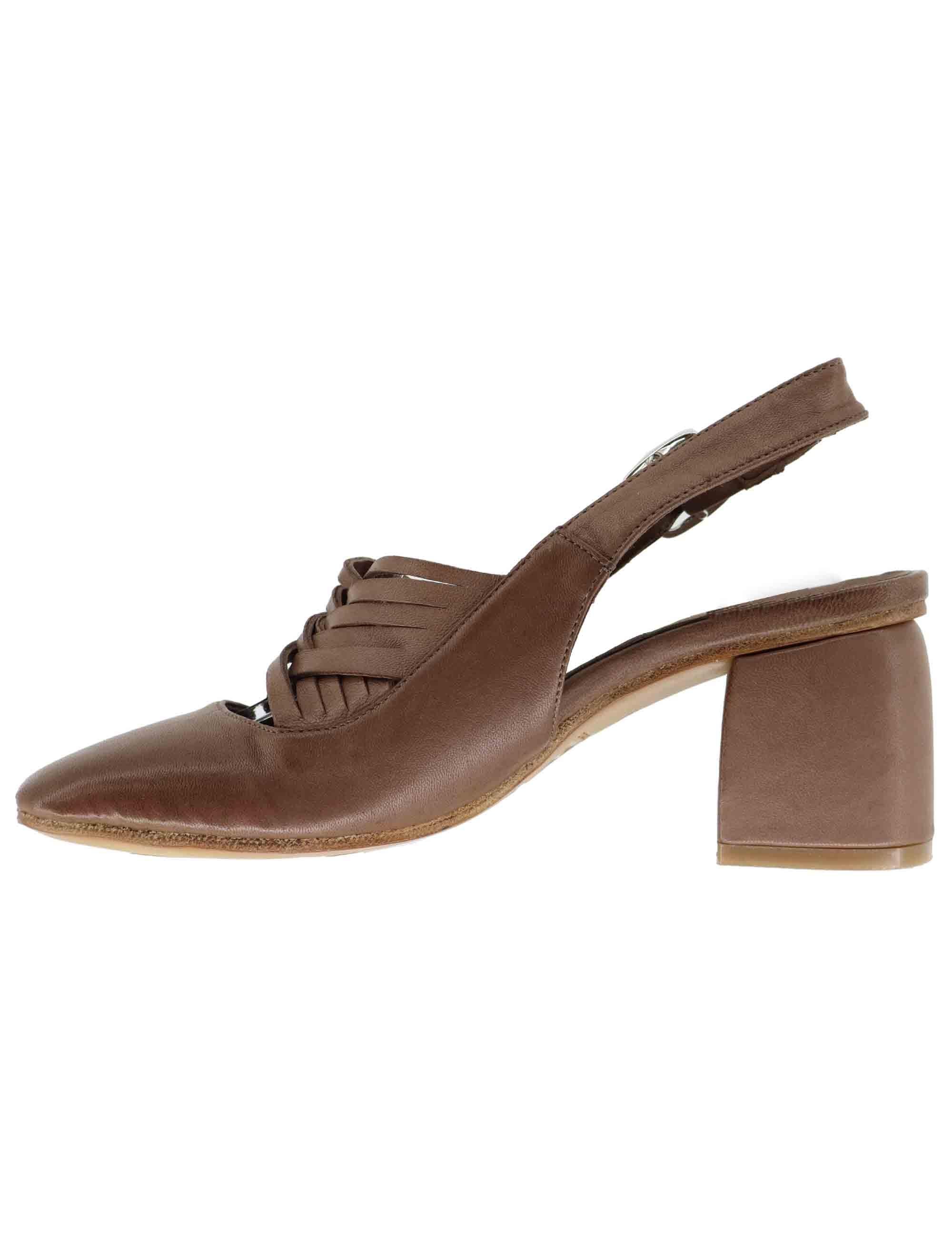 Slingback donna in pelle taupe 514803 032 Kudetà 