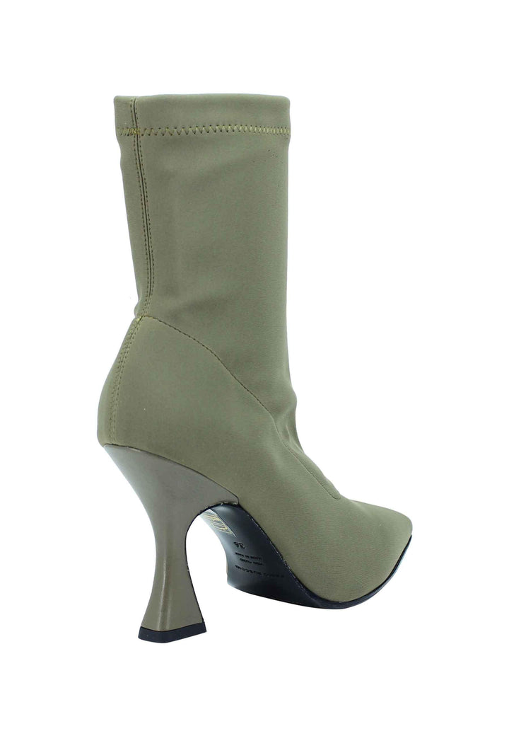 Stivaletti donna in tessuto elasticizzato militare tacco alto punta a punta 2217 005 Fabio Rusconi 