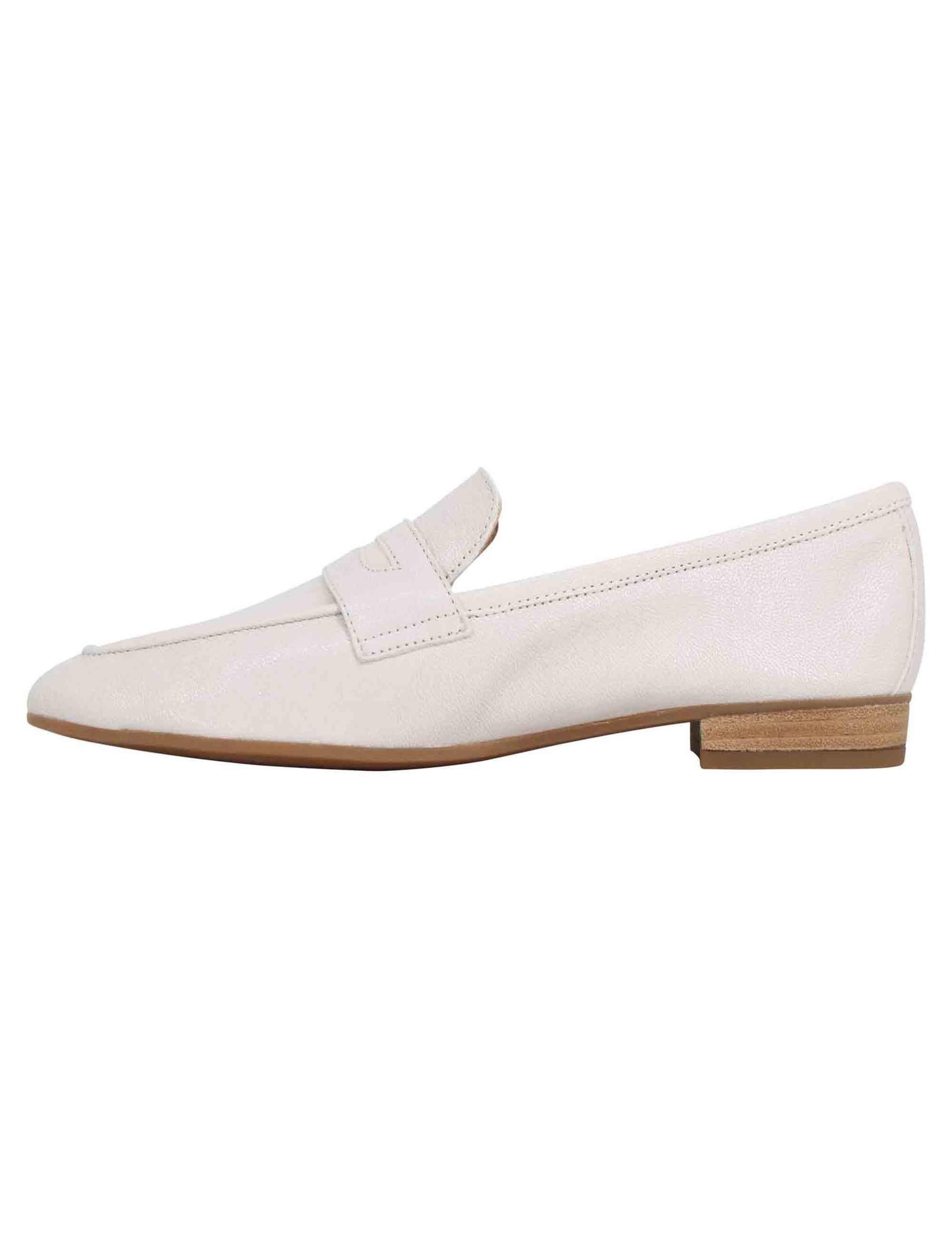 Mocassini donna in pelle sfoderata avorio BAZA RK IVORY Unisa 