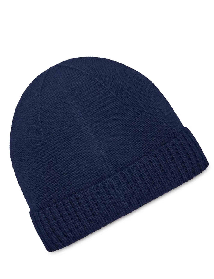 Cappelli in lana blu con logo cucito 710886137002 HUNTER NAVY Polo Ralph Lauren 