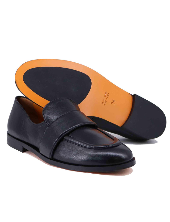 Mocassini donna in pelle nera ulta soft SP1018 001 Spatarella 