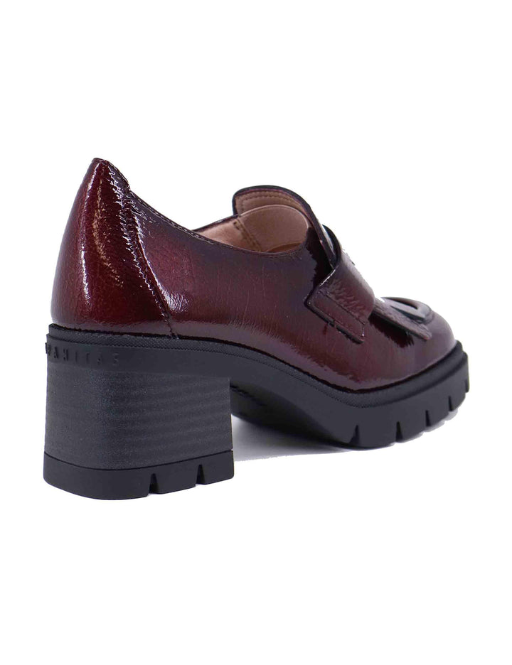Mocassini donna in vernice bordeaux con suola in gomma HI243610 C004 Hispanitas 