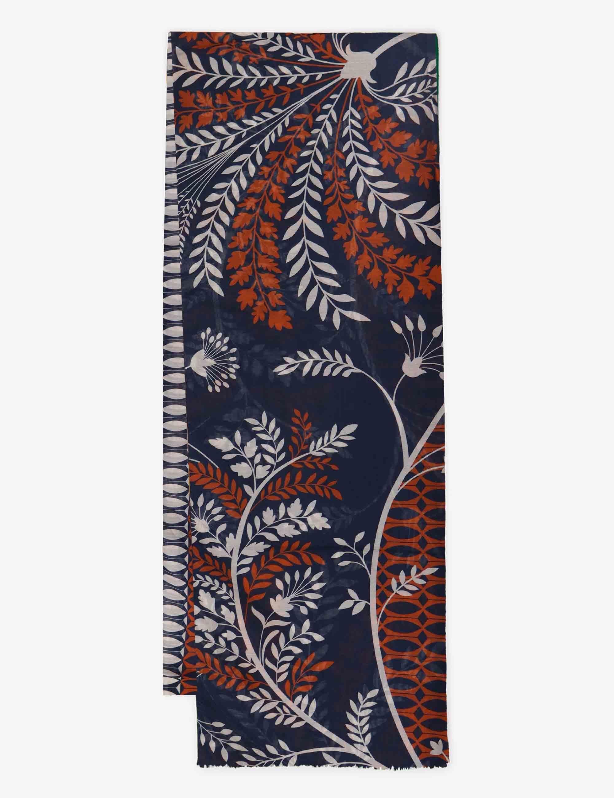 Foulard in tessuto grigio stampato Donna JACFO0025-K302 9210