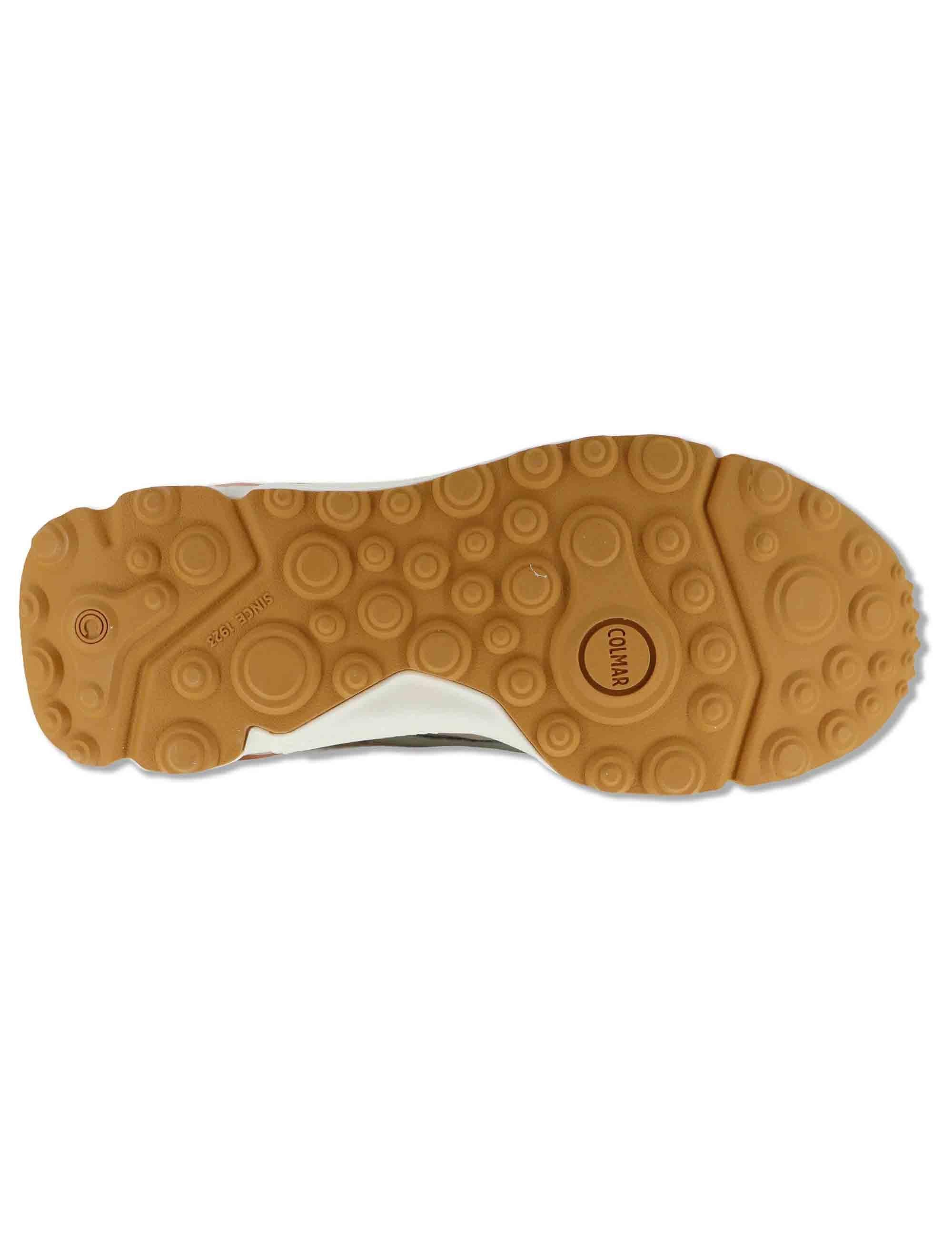 Sneakers donna in pelle e tessuto rosa con suola alta GARNER 072 Colmar 