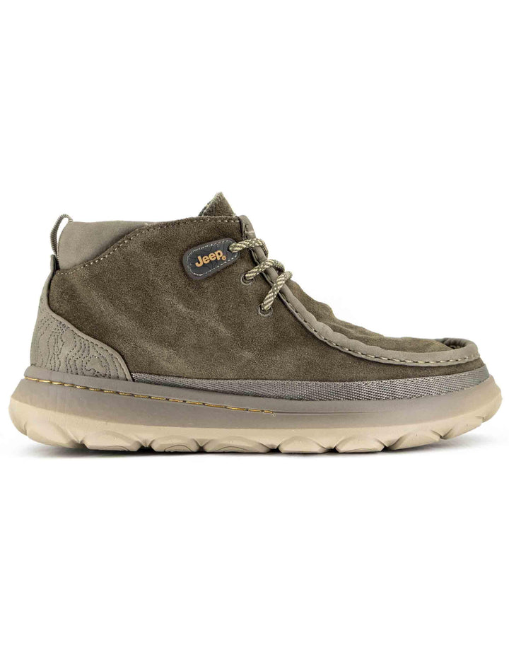 Stivaletti uomo Kauai Wallebee Mid in crosta taupe con suola in gomma JM52041A 029 Jeep 