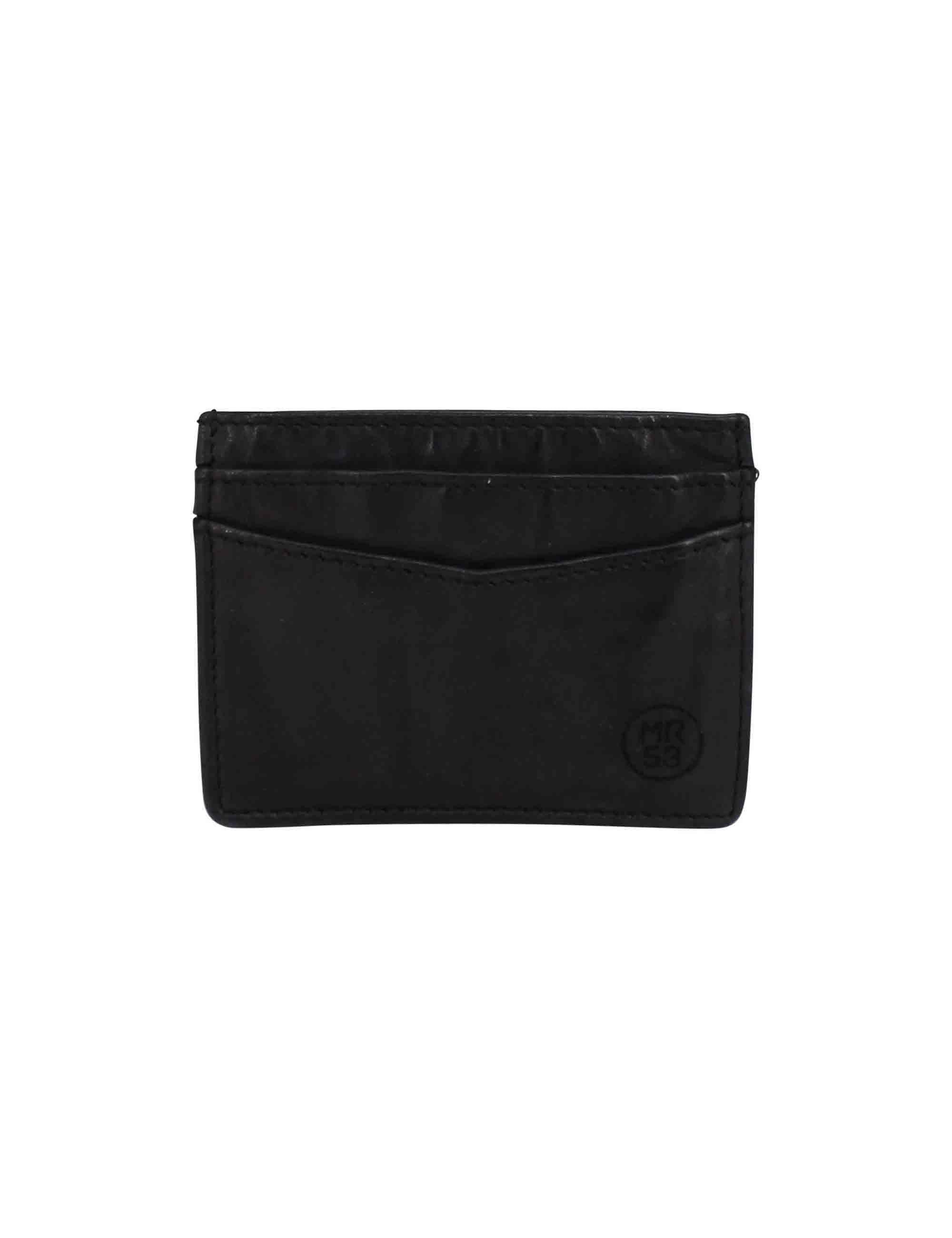 Portacarte uomo in pelle vintage nero Uomo MRS241P156 C99