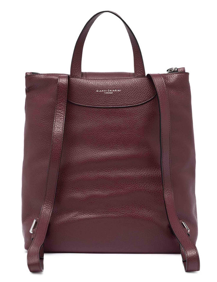 Zaini donna Giada in pelle martellata bordeaux ZN7040 14049 COMMGRN Gianni Chiarini 