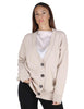Cardigan Cahemire Merinos in lana beige Donna JN370574315 11034