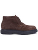 Bottes à lacets en daim marron pour homme, modèle SPDK06 014.