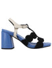 Sandales à talons hauts pour femme en daim noir, modèle SP911 700.