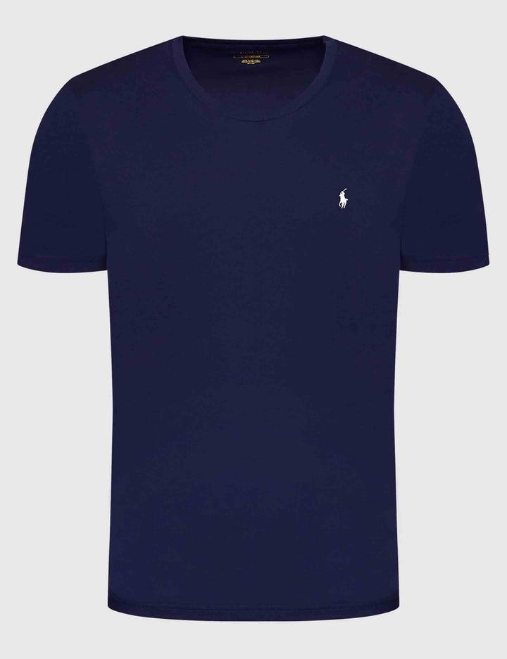 T-shirt uomo Sle in cotone blu con logo ricamato 714844756002 CRUISE NAVY Polo Ralph Lauren 
