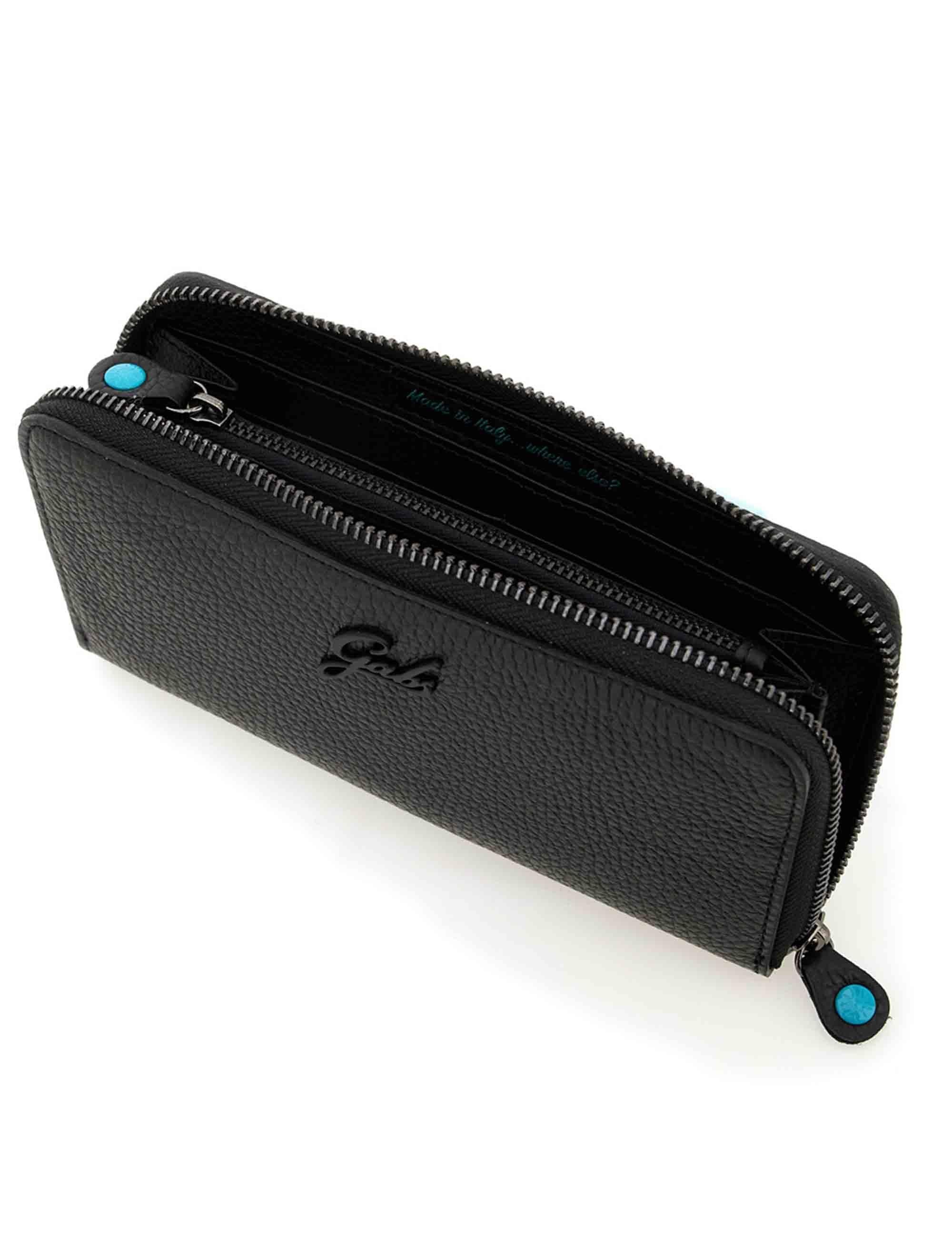 Portafogli donna GMONEY17 in pelle nera con logo G000140ND X2428 C0001 Gabs 