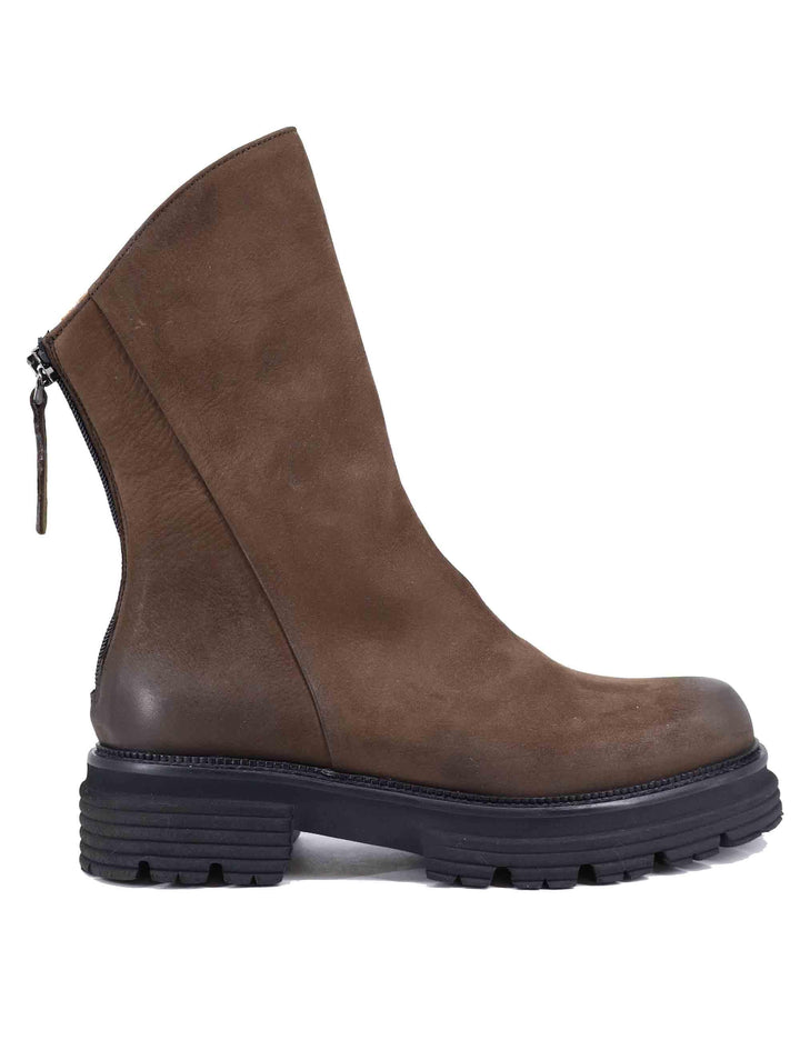 Stivaletti donna in pelle marrone con zip posteriore SP3270 014 Spatarella 