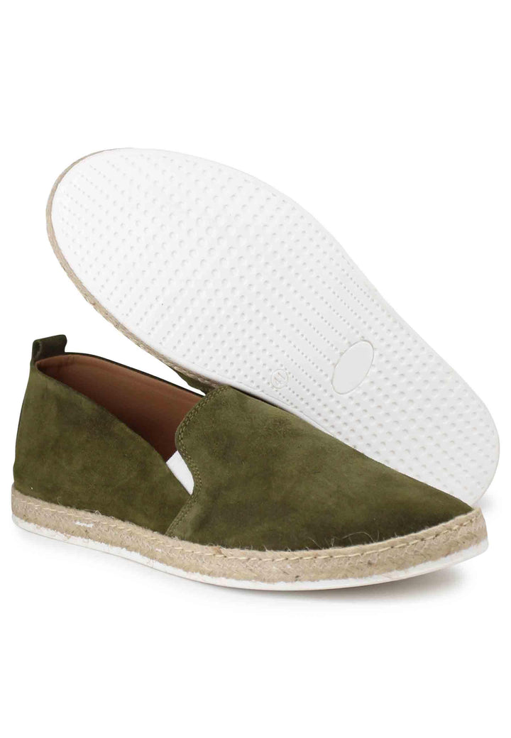 Mocassini espadrillas uomo in camoscio verde SP6529 026 Spark for Spatarella 