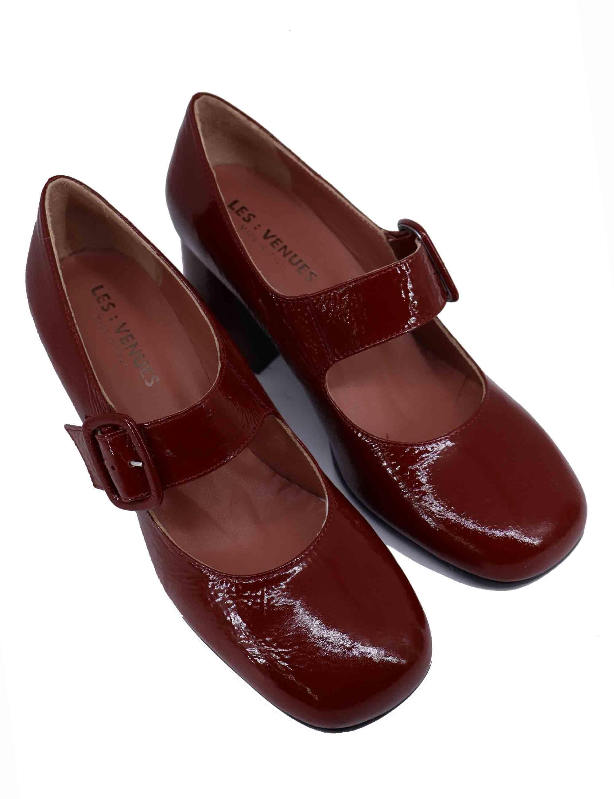 Decollete donna in vernice mattone 5126Z 014 Les Venues 