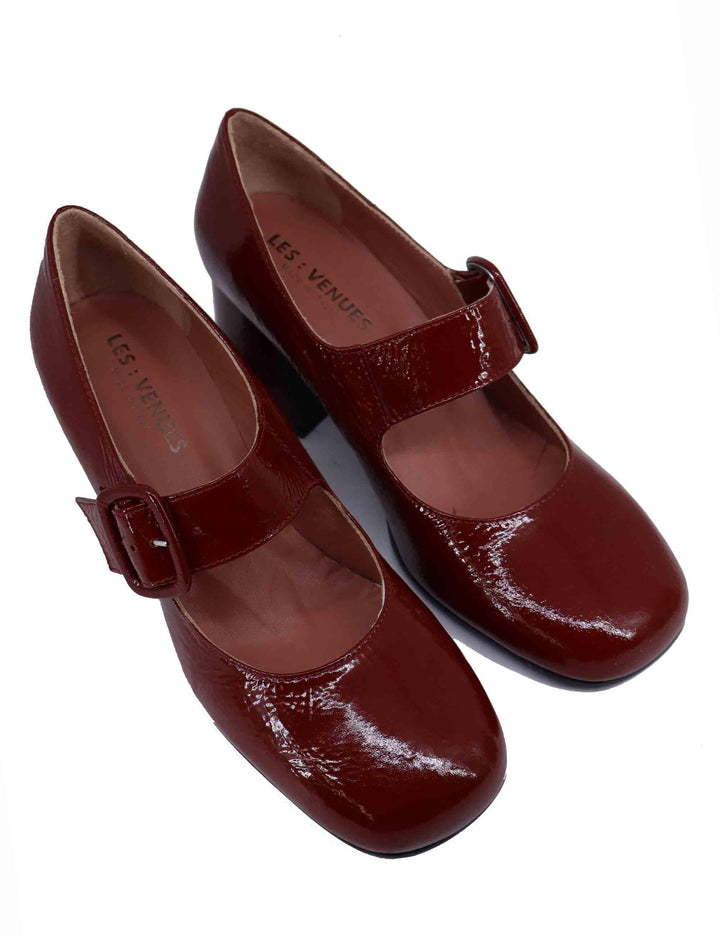 Decollete donna in vernice mattone 5126Z 014 Les Venues 