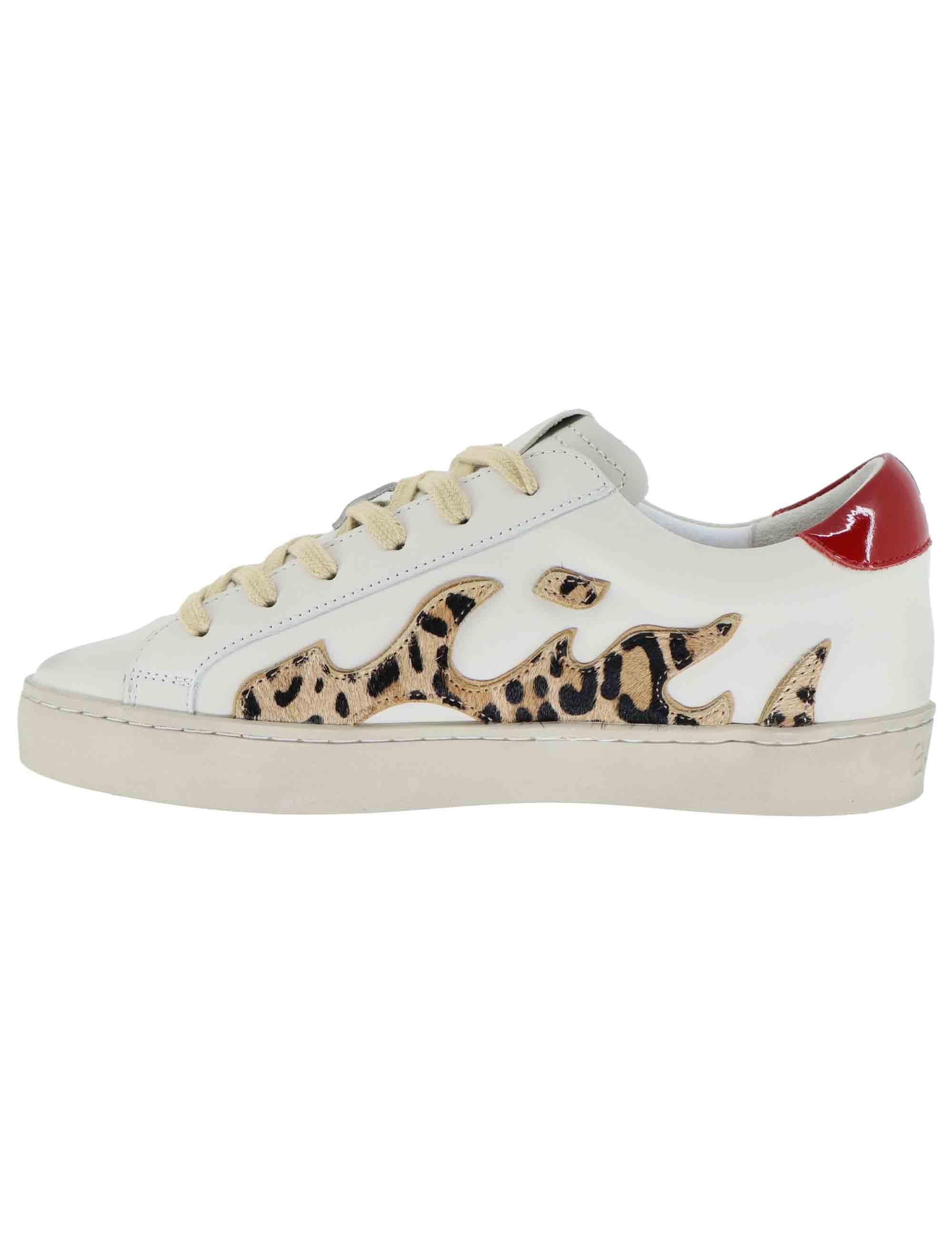 Sneakers donna Gamin in pelle bianca 100136GM 701 Bibi Lou 