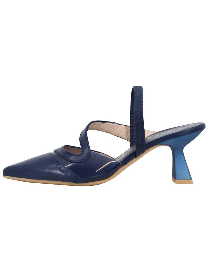 Decollete slingback donna in pelle blu con elastico posteriore HV243397 C017 Hispanitas 