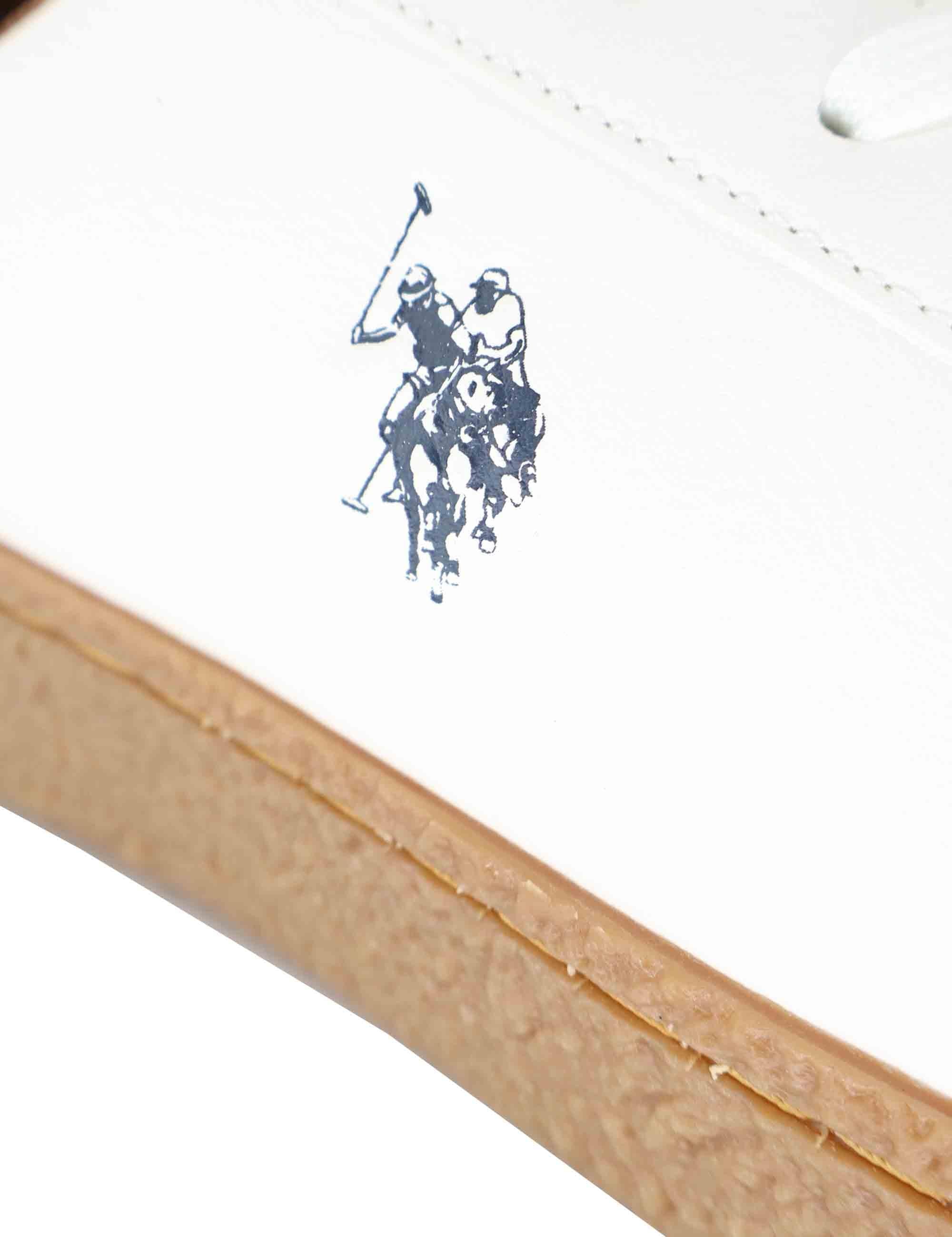 Sneakers uomo in tessuto bianca con logo laterale e suola in contrasto JODIE002 WHI U.S. Polo Assn. 