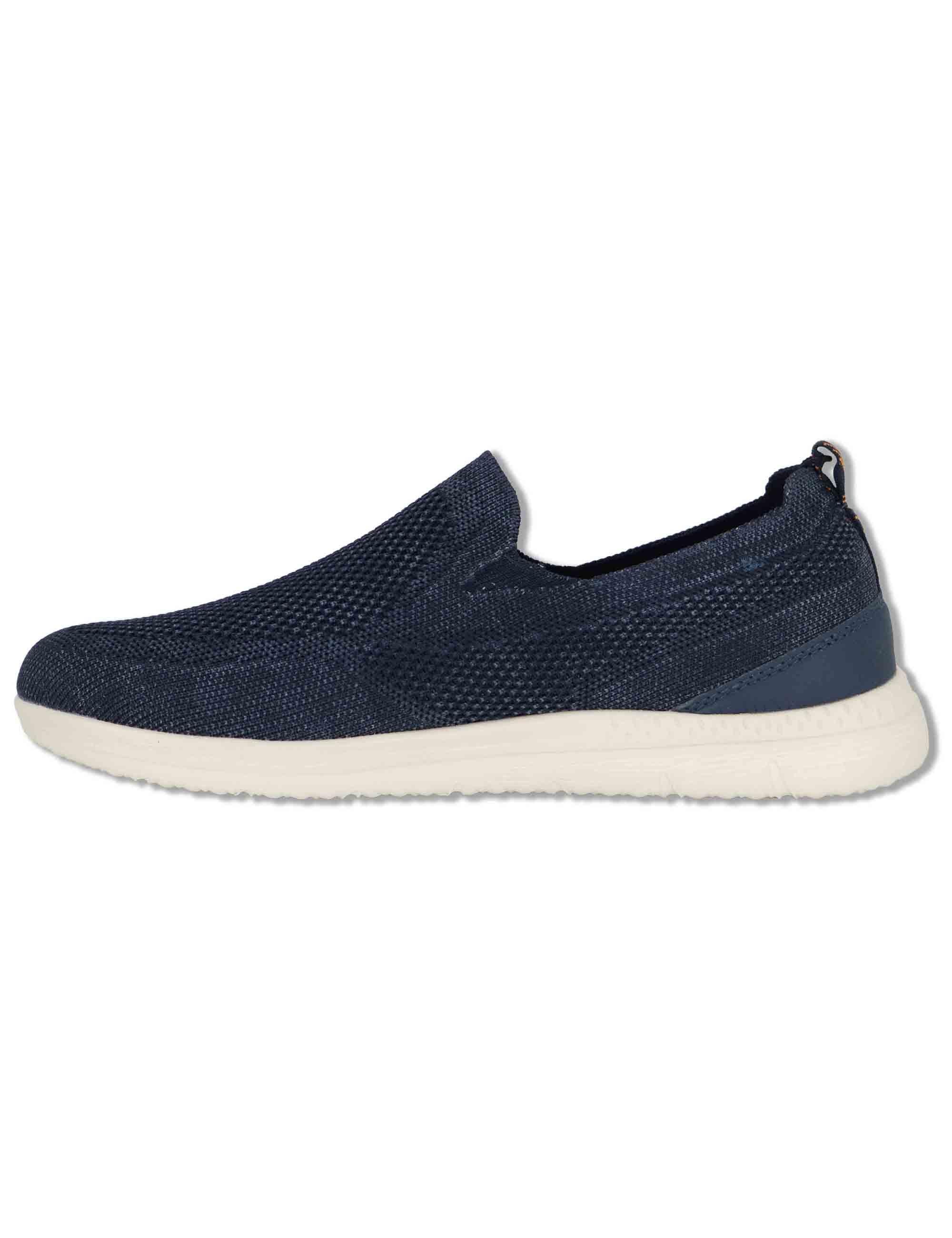 Mocassini uomo Karoo Slip On in tessuto stone washed blu JM61080A 016 Jeep 