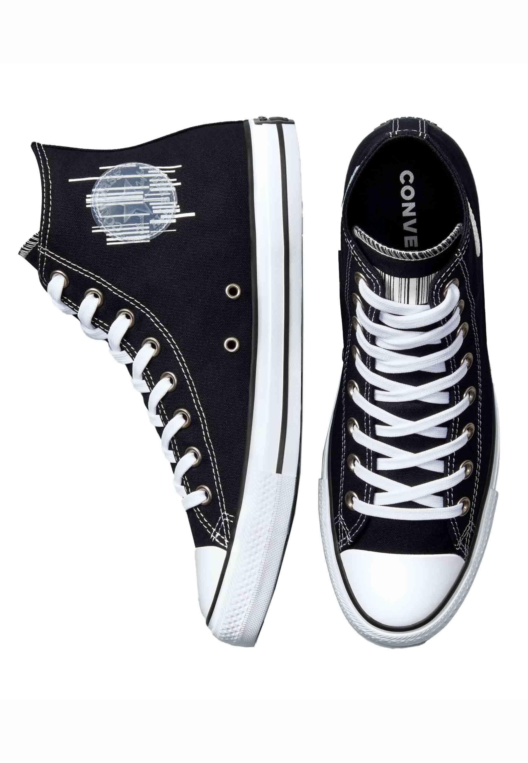 Sneakers da donna Chuck Taylor Translucent Barcode in tela nera CHUCK TAYLORD 02583C Converse 