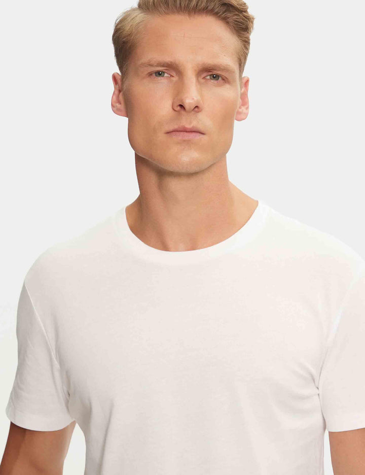 T-shirt uomo Classic Crew in cotone bianco con logo ricamato Set di 3 714830304003 WHITE Polo Ralph Lauren 