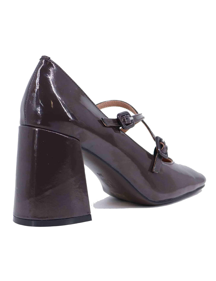 Decollete donna Cardiff in vernice marrone tacco alto 636Z20VK 90 Bibi Lou 